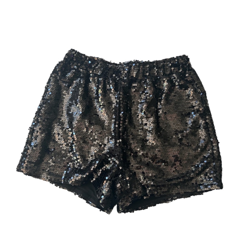 sequin highwaisted shorts